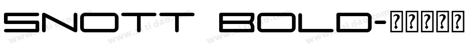 Snott Bold字体转换